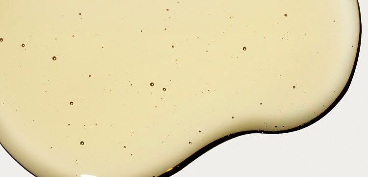 light yellow moving liquid