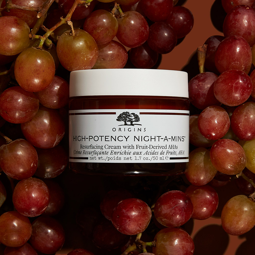 Origins High Potency Night-A-Minsâ„¢ Oil-Free 2-in-1 Overnight Resurfacing Cream With Fruit-Derived Ahas - In White, Size: 50ml